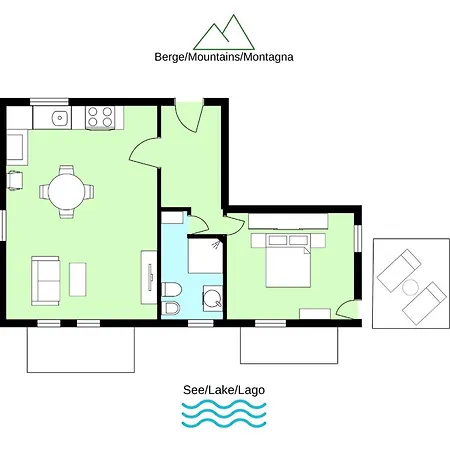 Riva Di Pianello Balkon-ferienwohnung Am Pianello Del Lario